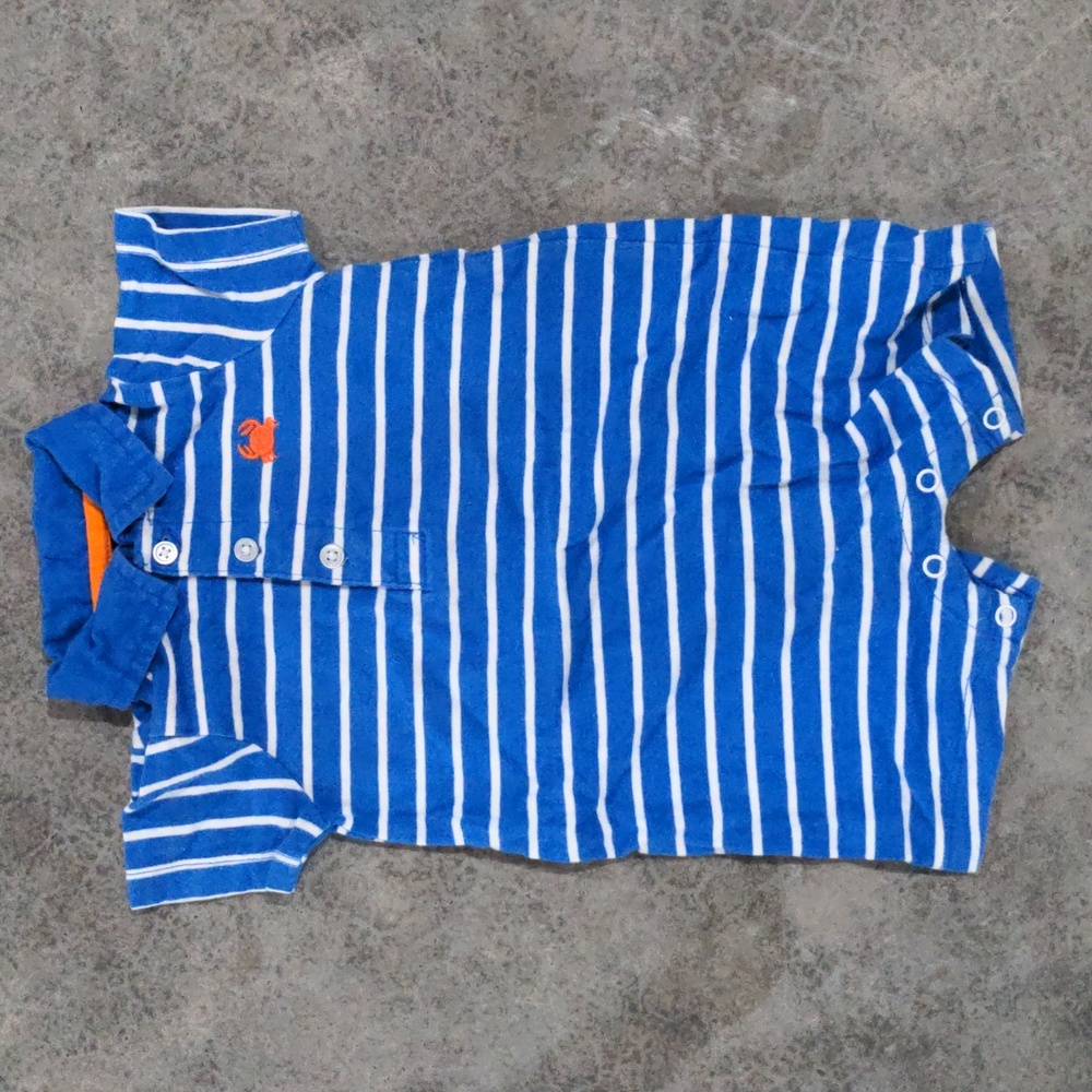 Carter's blue striped romper